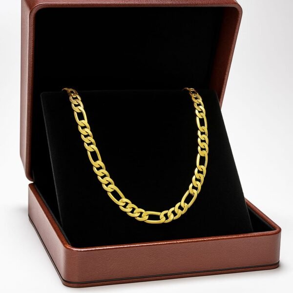 Classic Gold Polished Figaro Chain