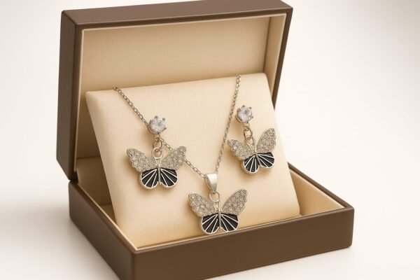 Aurora Flutter Butterfly Pendant Set