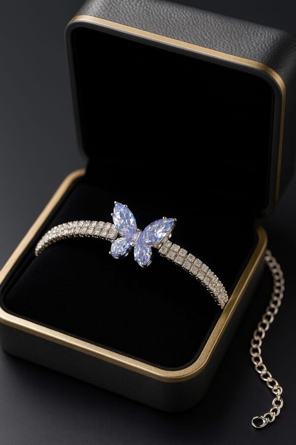 Butterfly Sparkle Soft Chain Bracelet