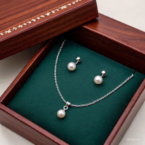 Elegant American Pearls Pendent set